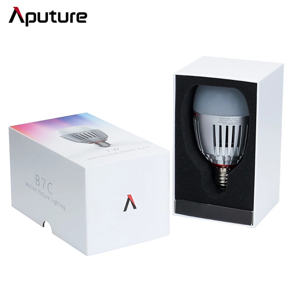 Description Picture 4 of itemAputure Accent B7C RGB Smart LED Light Bulb for Photographic Lighting Camera Dimming App Control Photography lights
