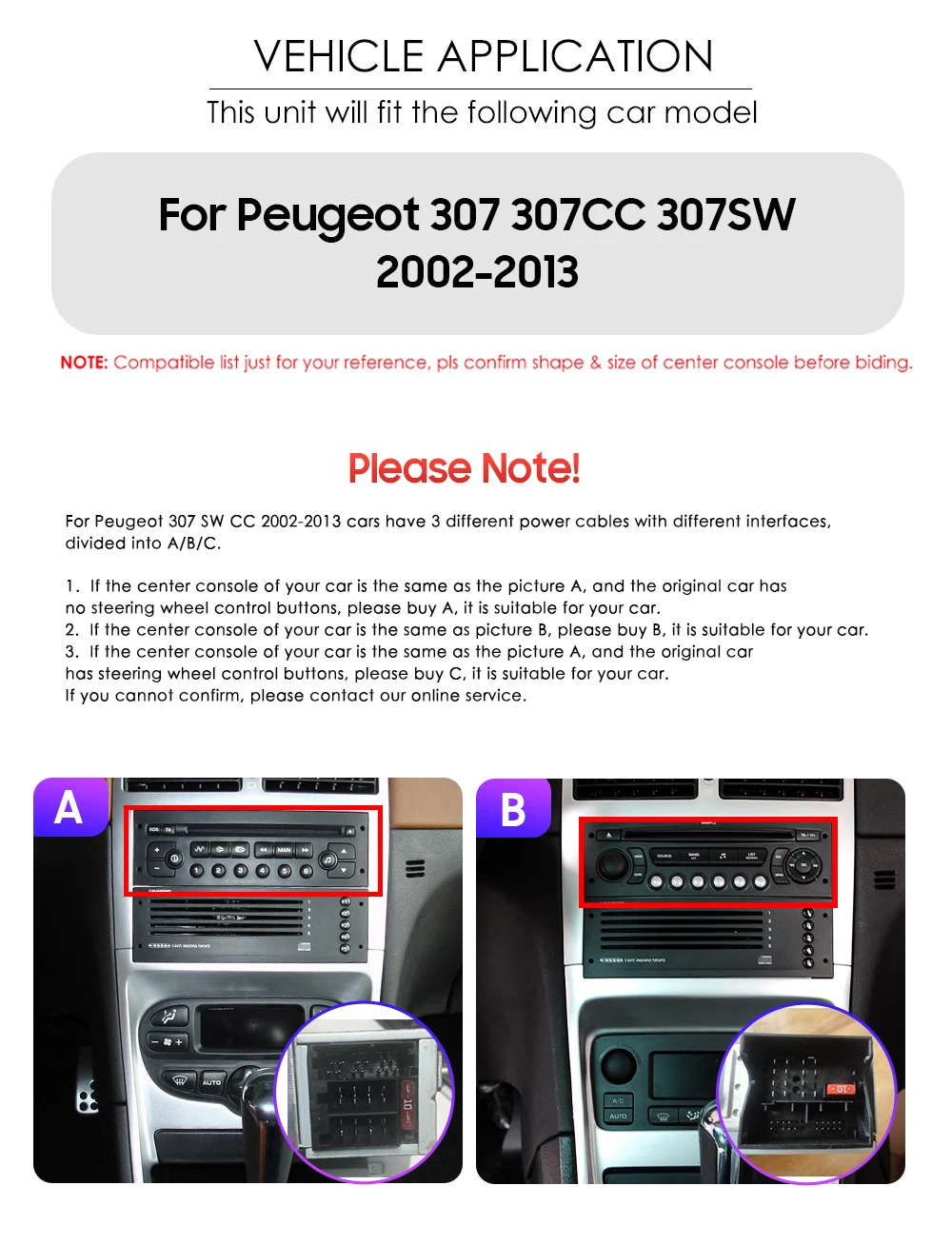 OSSURET 6115 Autoradio Android für Peugeot 307 307CC 307SW 2002-2013 Carplay Auto Multimedia Player Intelligente Autoradio GPS – Detail 2