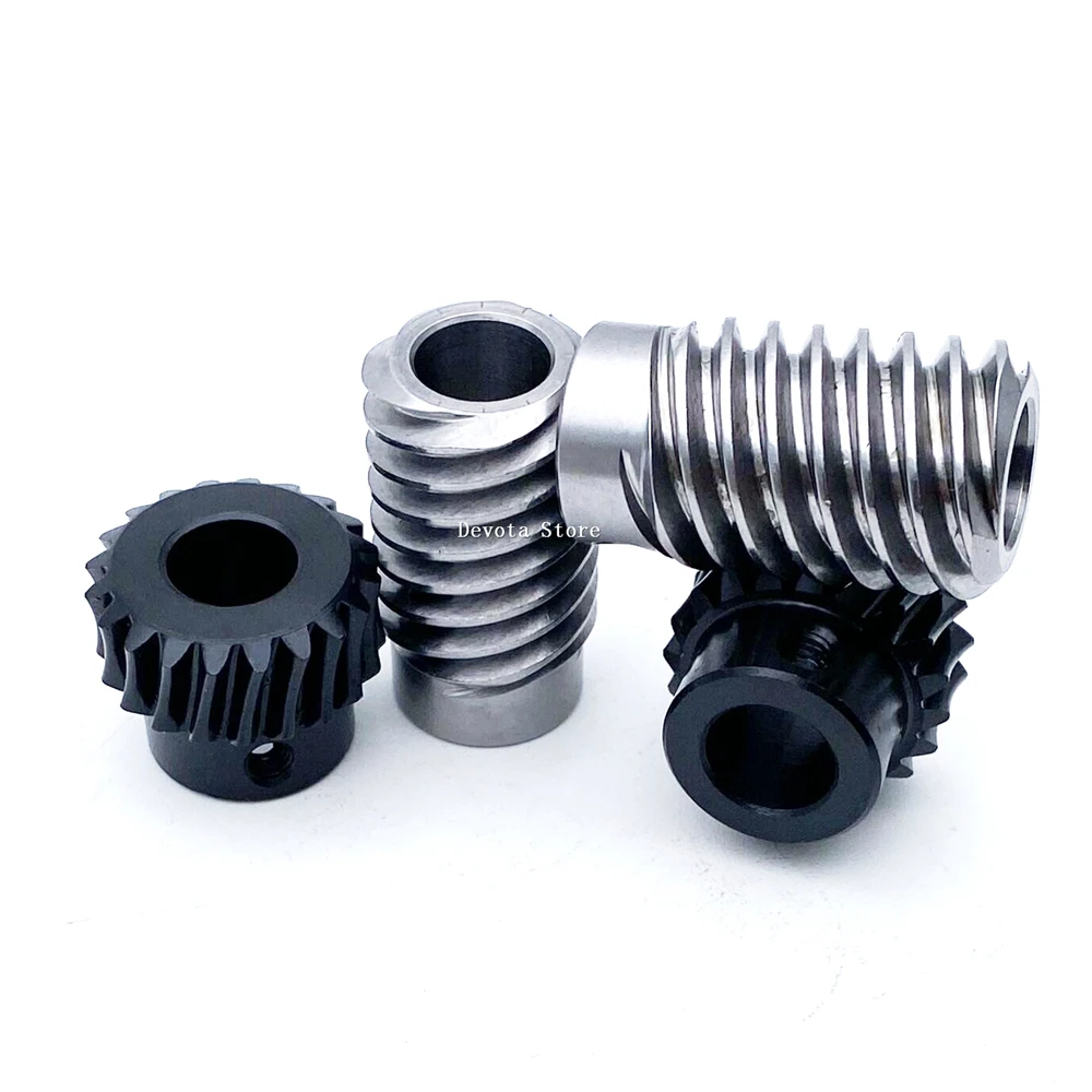 Pequeno Worm Engrenagem Drive Gear Worm Redução Ratio Threadworm Alta Qualidade Precisão Worm 1m 20t mm mm 10 mm 1:5 1:10