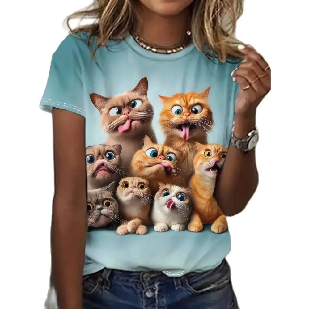 

Women's T-Shirts Cartoon Characters 3d Print Rose T-Shirt Harajuku Casual Short Sleeve Top Tee O Neck Oversized Female Clothing