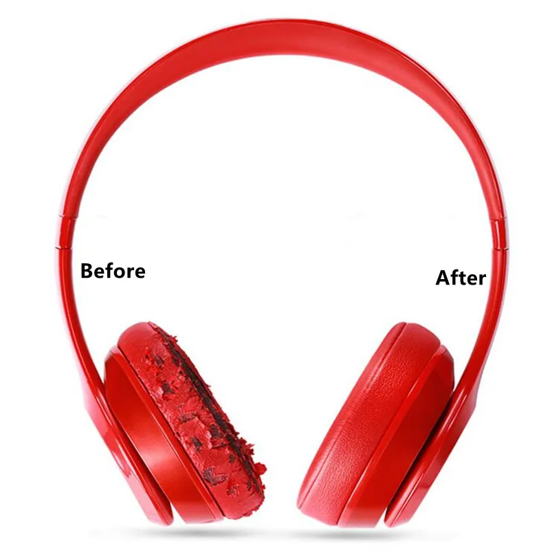 Replacement Ear Pad Cushions for Beats by Dr.Dre Solo 1.0 Wireless  Headphones