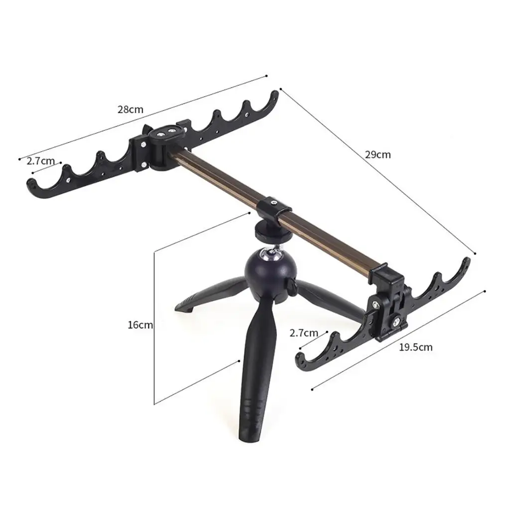 Portable Fishing Rod Holder Adjustable Camera Tripod Stand Ice Pole Bracket