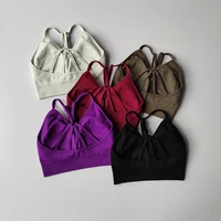 2PCS Women's Seamless Sports Bra Yoga Suit Quick-Dry Hip Lifting Fitness Gym Workout Sets Outfit Leggings Set Gym Wear Set - Image 4
