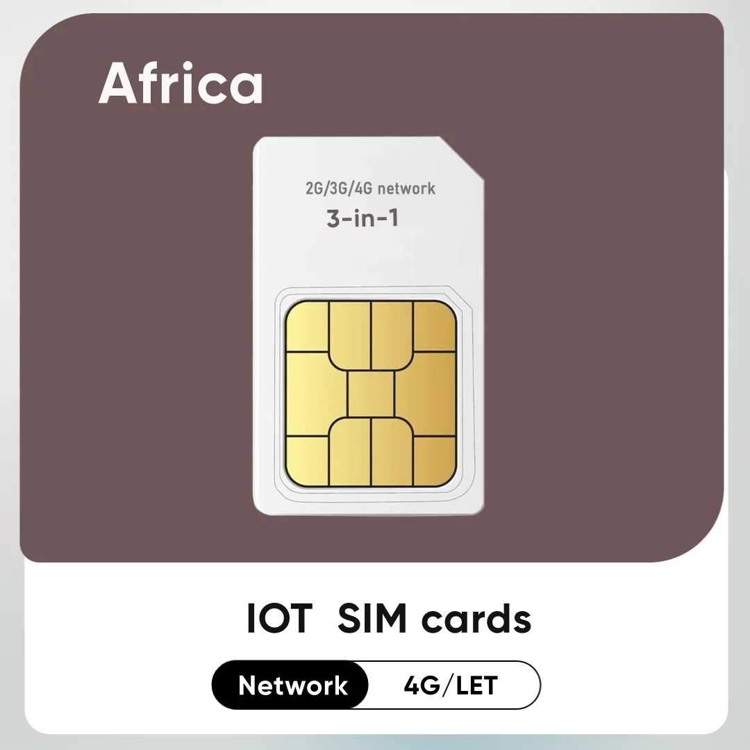 Africa iot SIM card 500M flexible data plan without contract for iot devices CAT1 Cat4 roaming
