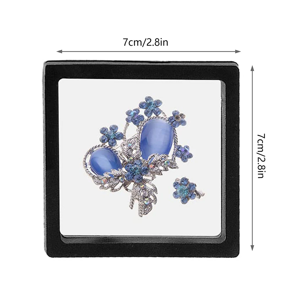 10pcs PE Film Suspension Box Jewelry Rack Transparent Acrylic Hand String Storage Jewelry Display Rack Packaging Storage Box