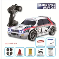 2025 New 4WD RC Car 1:24 Scale Four-wheel Drive Drift With Two Speed Settings 20 km/h LED Light Children Toys Rechargeable SG204