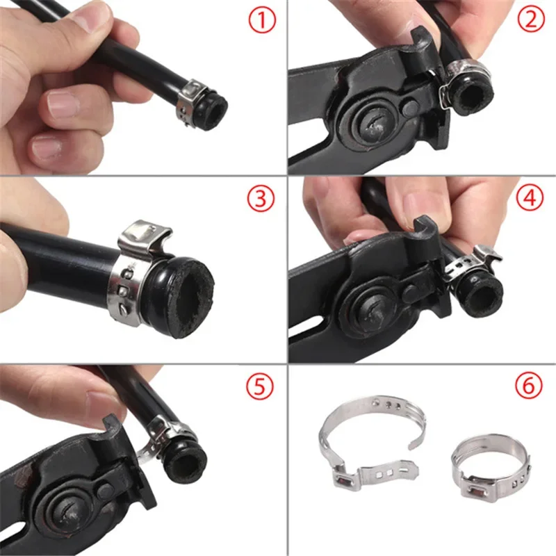MISPIRE 12-Pack Single Ear Hose Clamps – 29.9-33.1mm Stainless Steel Crimp Rings For PEX & Tubing