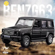 

1:36 Mercedes-Benz G63 Alloy Car Model Pull Back Die-casting Simulation Children's Toy Car Model Christmas Gift Collection