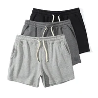 2025 Gym Summer Fitness Shorts Mens Elastic Casual Sport Shorts 2Pcs Breathable Surffing Seaside Resort Solid Running Sportswear