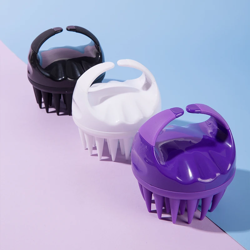 

Silicone Shampoo Massage Brush Head Scalp Comb Hair Washing Comb Body Massage Brush Shower Brush Salon Hair Care Comb Tool