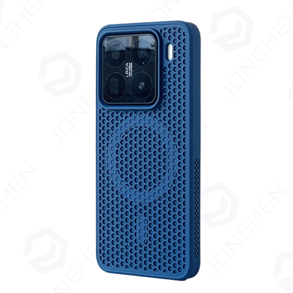 Magsafe Honeycomb Mesh Cooling Magnetic Case - Solid Color Silicone Bumper Cover
