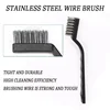 6 Or12 Pcs Industrial Toothbrush Mini Copper Steel Wire Brush Stainless Steel Wire Brush Dirt Hard Cleaning Toothbrush 4