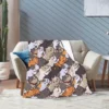 Cartoon Cat Throw Blanket Soft Fleece Blankets Plush Comfy Microfiber Throws Decor for Home Bed Couch Living Room Sofa 4