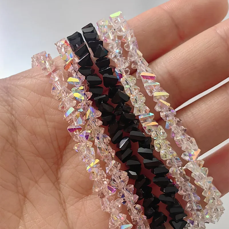 Transparent Crystal Irregular Beaded Bracelet Women‘s