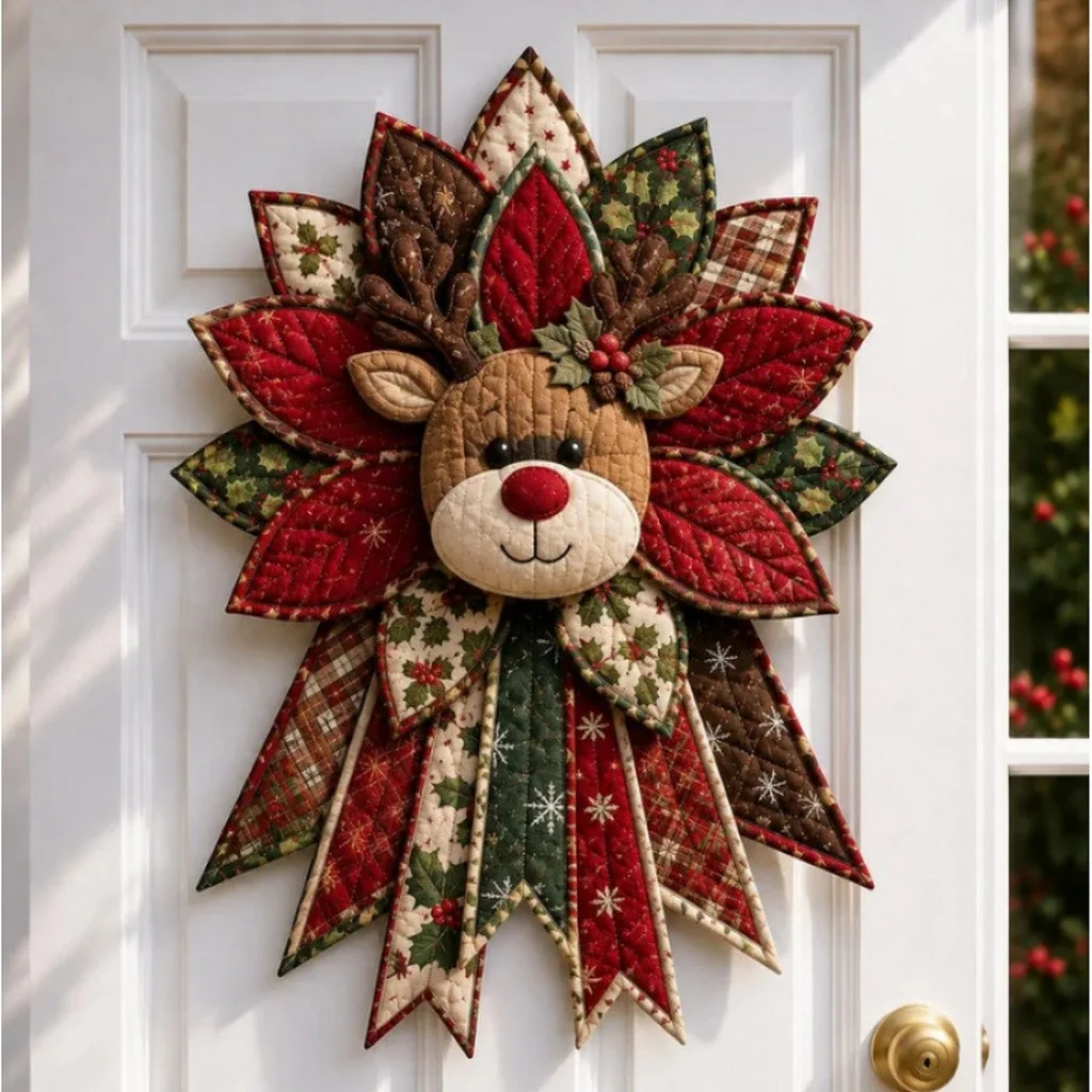 Handmade Cotton Quilted Door Hanger DIY Sewing Craft Kit