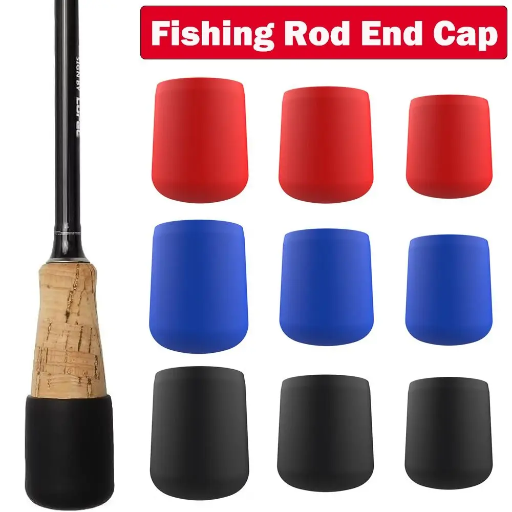 Bouchons silicone 4 pièces pour embout de canne à pêche - Protections élastiques accessoires pêche