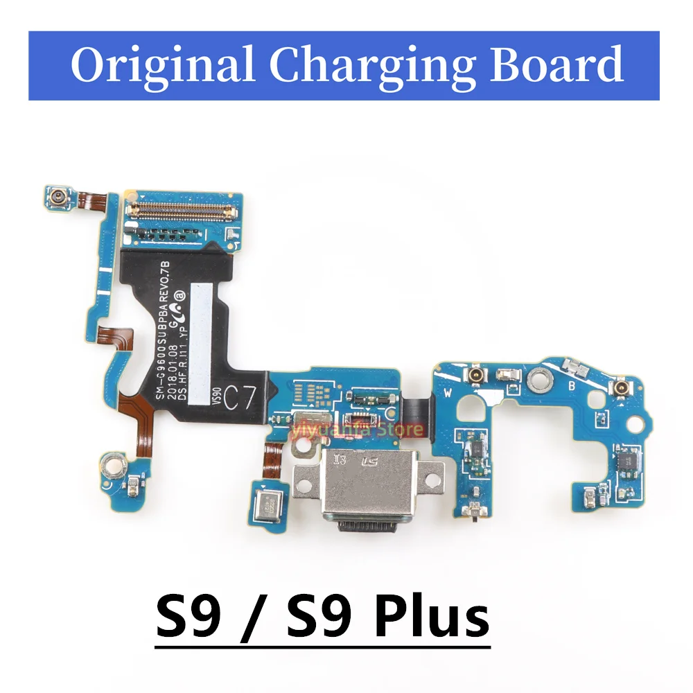 Connettore Porta Di Ricarica Usb Originale Flex Per Samsung Galaxy S9 / S9 Plus G960 G965 Sm-G960F G965F G960U Scheda Di Ricarica S8 +