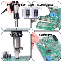 WEP 948-II Rework Station  Hot Air Gun Sucker Tin Gun Soldering Iron Suction Pen Soldering Station 3 in 1 BGA Welding Station 2