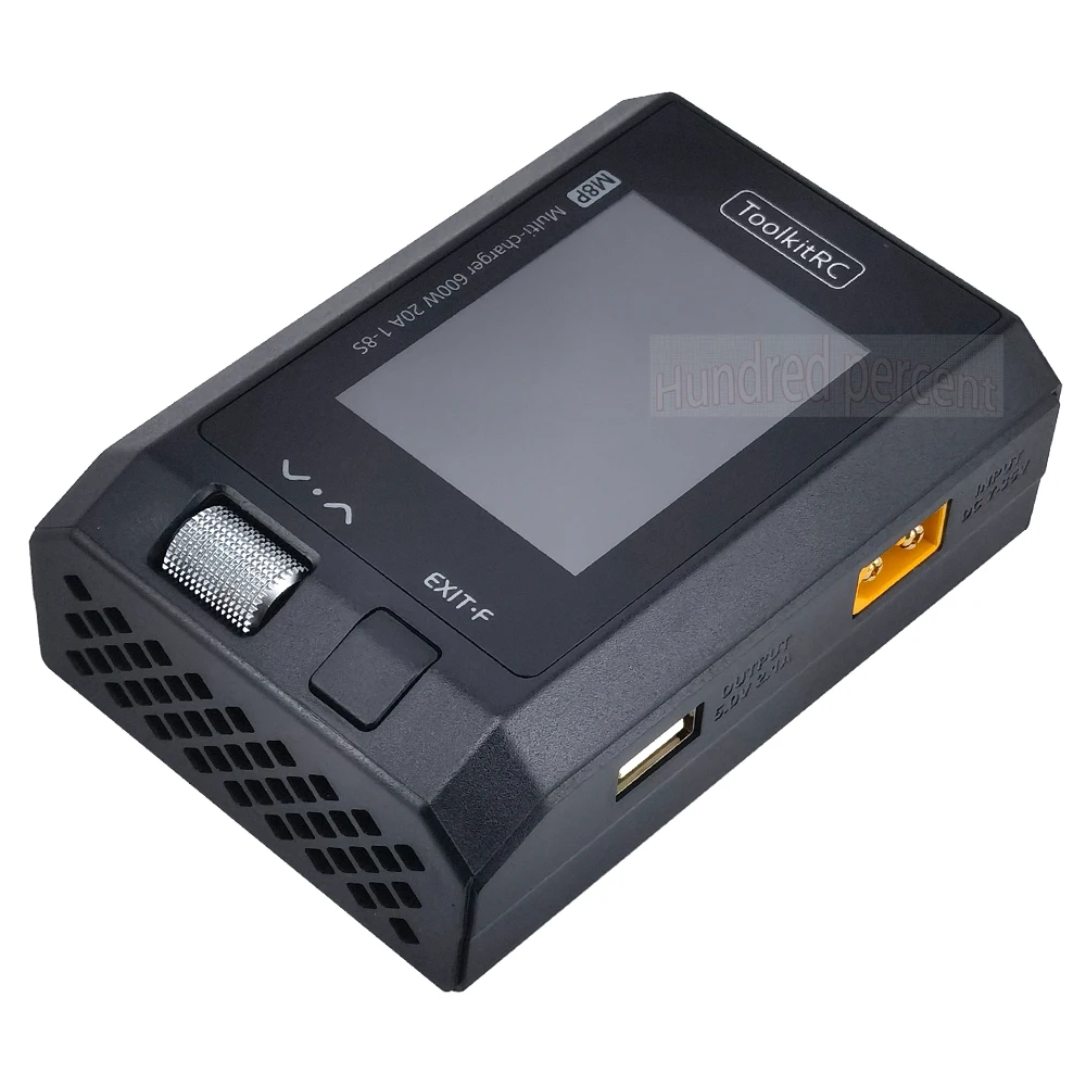 ToolkitRC M8P M8S 업그레이드 버전 1-8S Lipo 배터리 검사기 ESC 테스터 수신기 용 600W 20A DC 밸런스 충전기 방전기