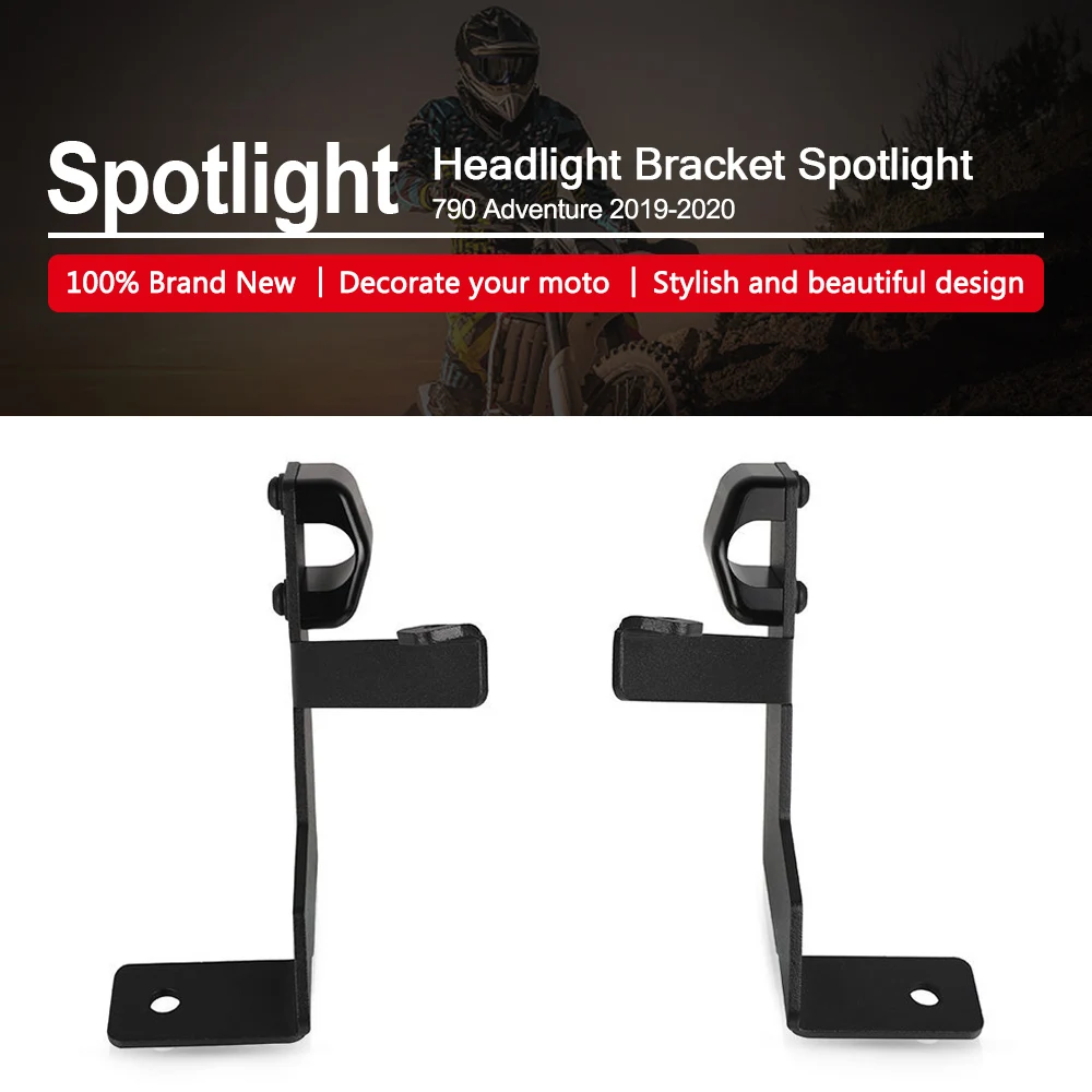 

Motorcycle Spotlight Bracket Headlight Bracket Spotlight Extended Support Shelf For 790 Adventure 2019 2020 R 790Adv R Rally ADV