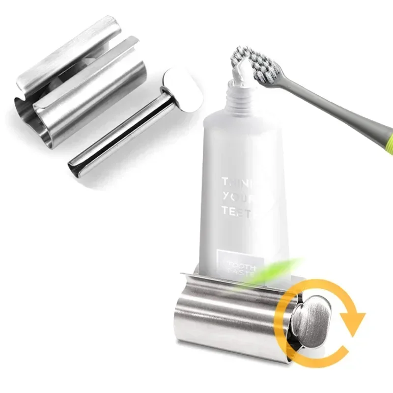 Toothpaste Dispenser Metal Extrusion Tool Lazy Tube Squeezer Pigment Extruder Hair Dye Tube Tightener Cepillo De Dientes toothpaste squeezer