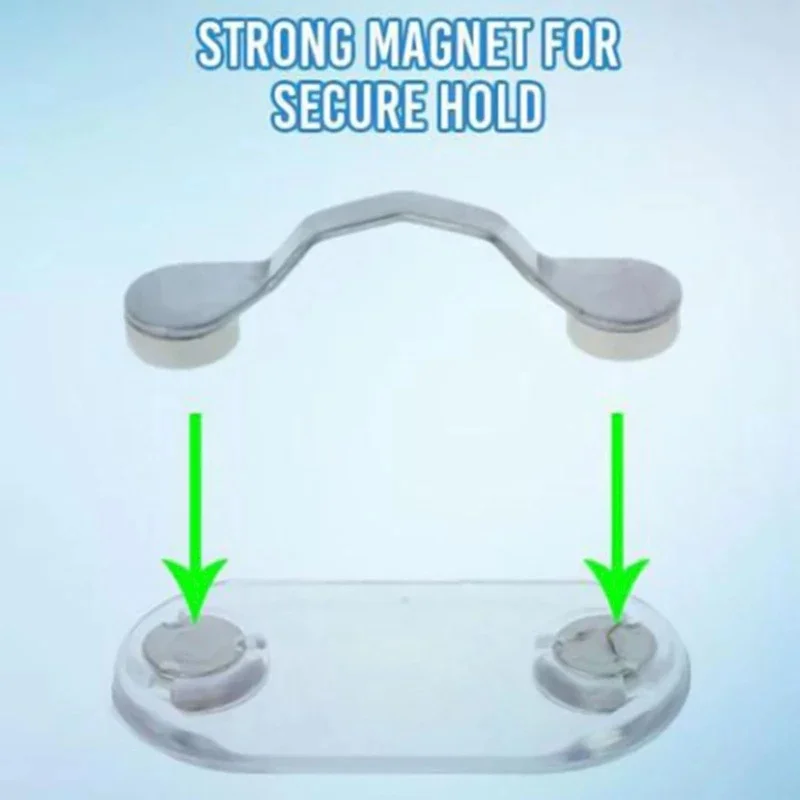 Description Picture 3 of itemMultifunction Magnetic Hang Eyeglass Holder Glasses Hook Sunglasses Headset Line Clips Portable Clothes Magnet Clip Buckles