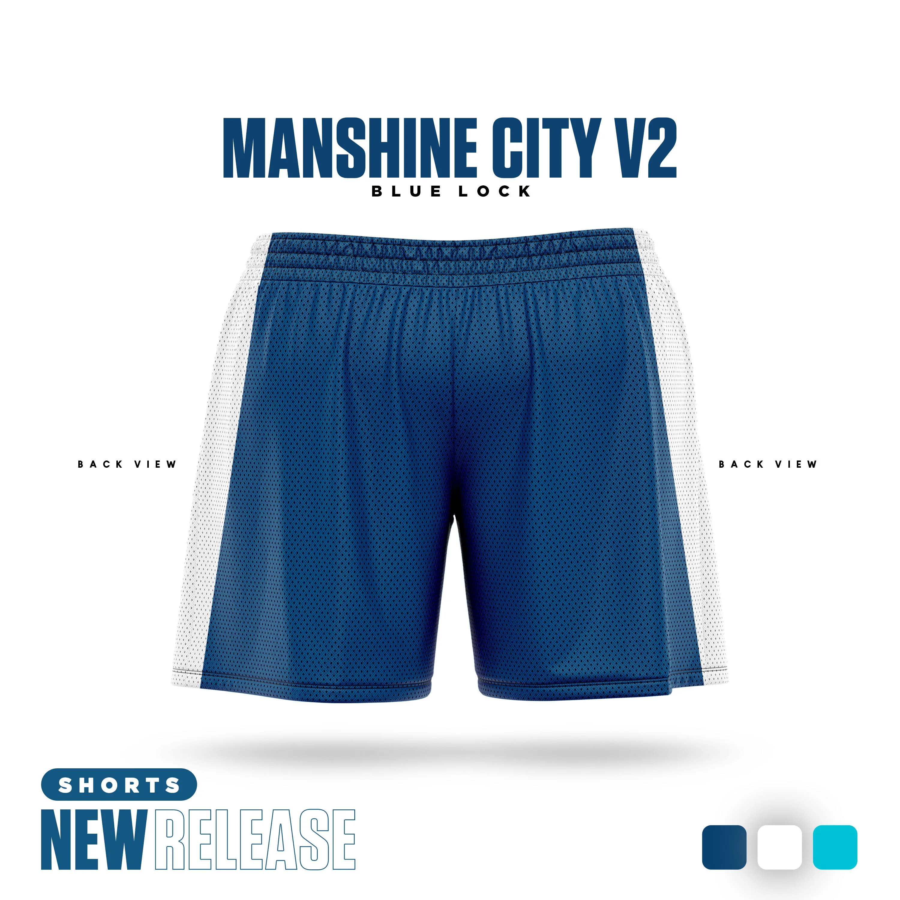 Blue Lock Manshine City Cartoon Anime Jersey Men Shorts Summer 2024 New Fashion Women Short Pants Sport Children Bottom 3
