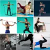 Portable Pilates Bar Kit with Resistance Bands for Exercise Resistance Bands Home Gym Equipment Supports Full Body Workouts New 3