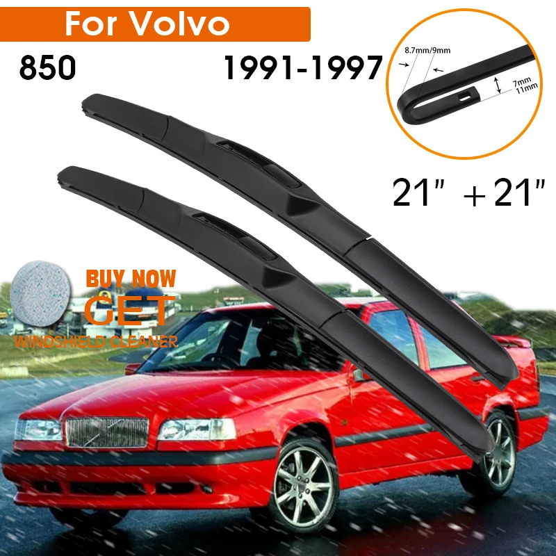 Car Wiper Blade For Volvo 850 19911997 Windshield Rubber Silicon