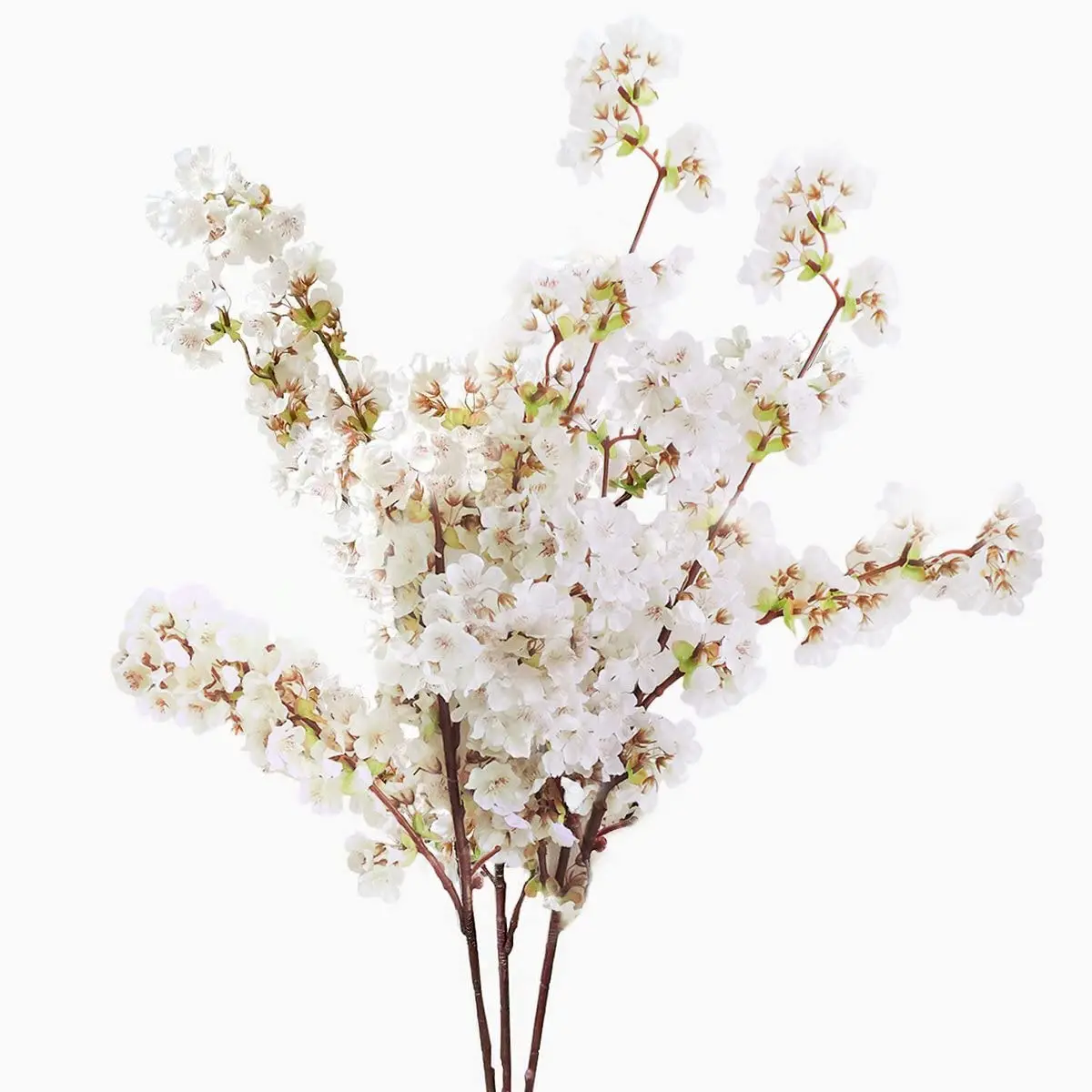 

39 Inch Artificial Cherry Blossom Branches Flowers Stems Silk Tall Arrangements for Home Wedding (Cherry Blossom, Pack of 3)