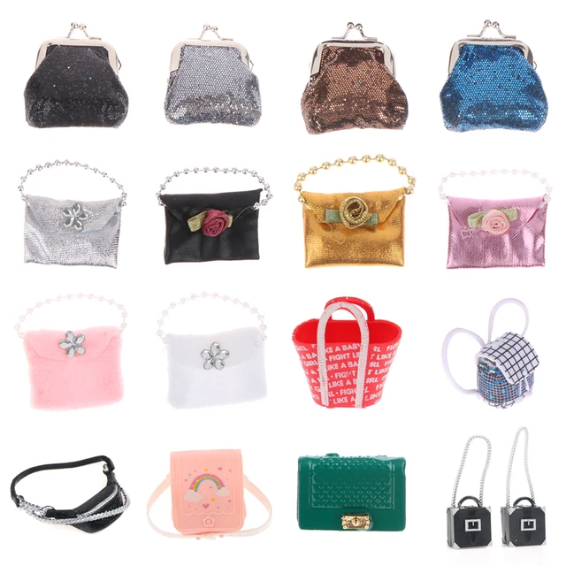 Miniatures Dollhouse Accessories  Leather Handbag Fashion Doll - Fashion  Miniature - Aliexpress