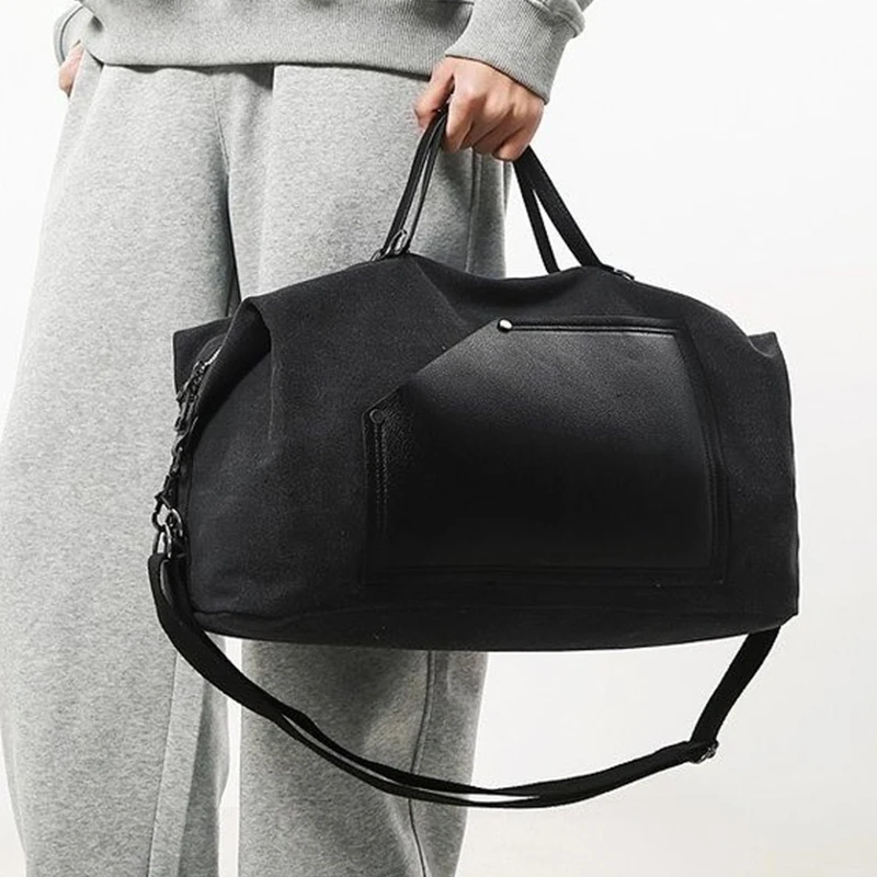 Borsa da Viaggio Unisex, Borsa Capiente per Viaggi, Yoga ed Esercizio, in Tela Impermeabile, Borsa a Tracolla per Fitness - immagine 5
