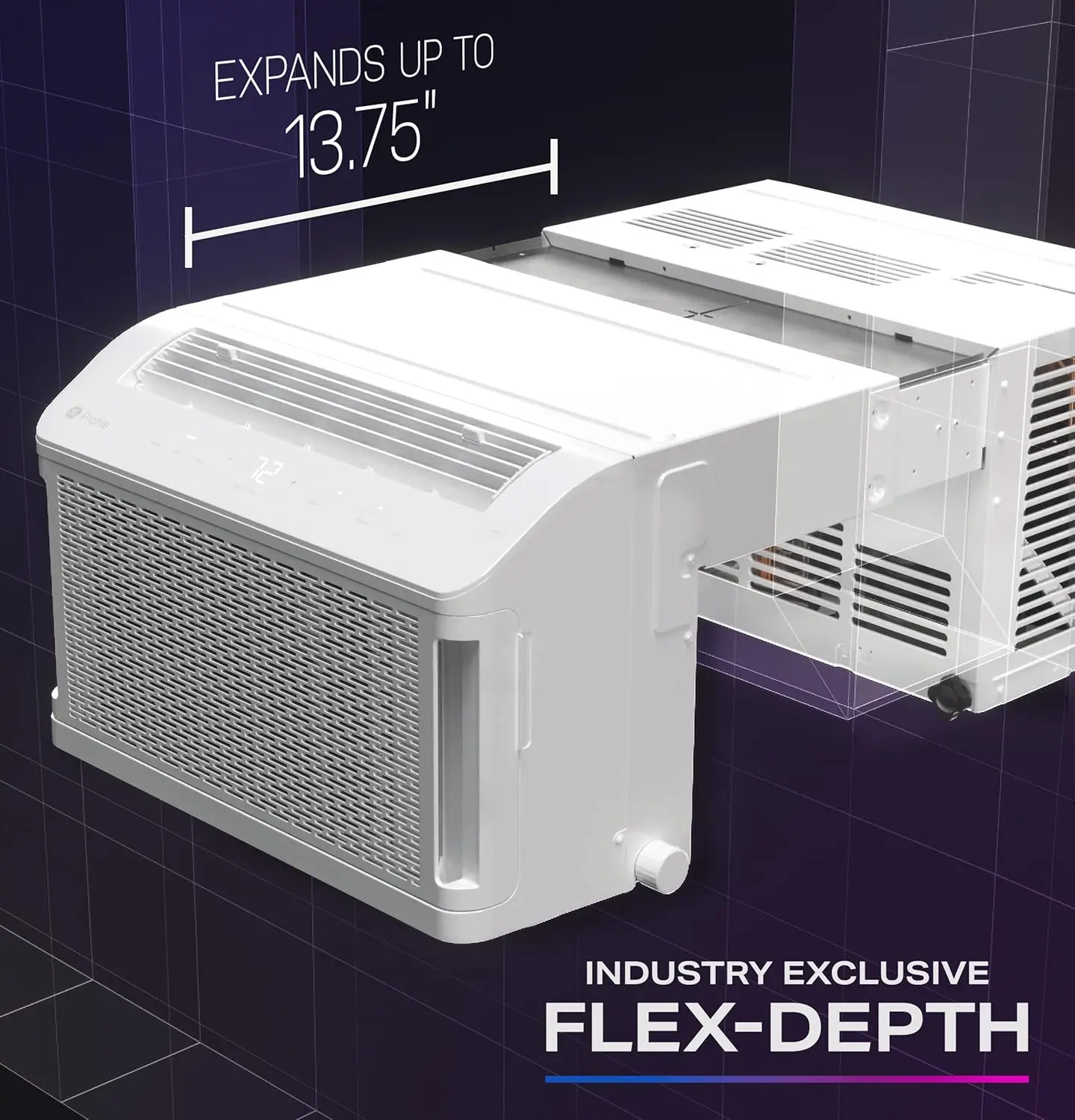 View Inverter Window Air Conditioner Unit, 10,300 BTU, U-Shaped Adjustable Depth, Energy Efficient Cooling up to 450 sq ft 4