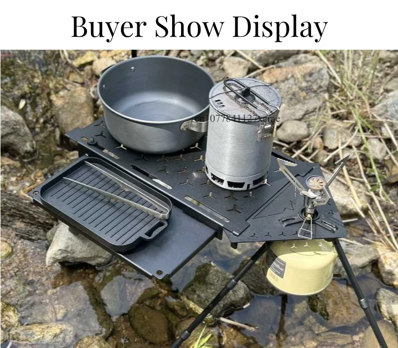 Description Picture 6 of item600ml Outdoor Cooking Alumina Pot Set with Handle Multi-functional Portable Pot Ultra Light Hiking Picnic Pot Camping Supplies