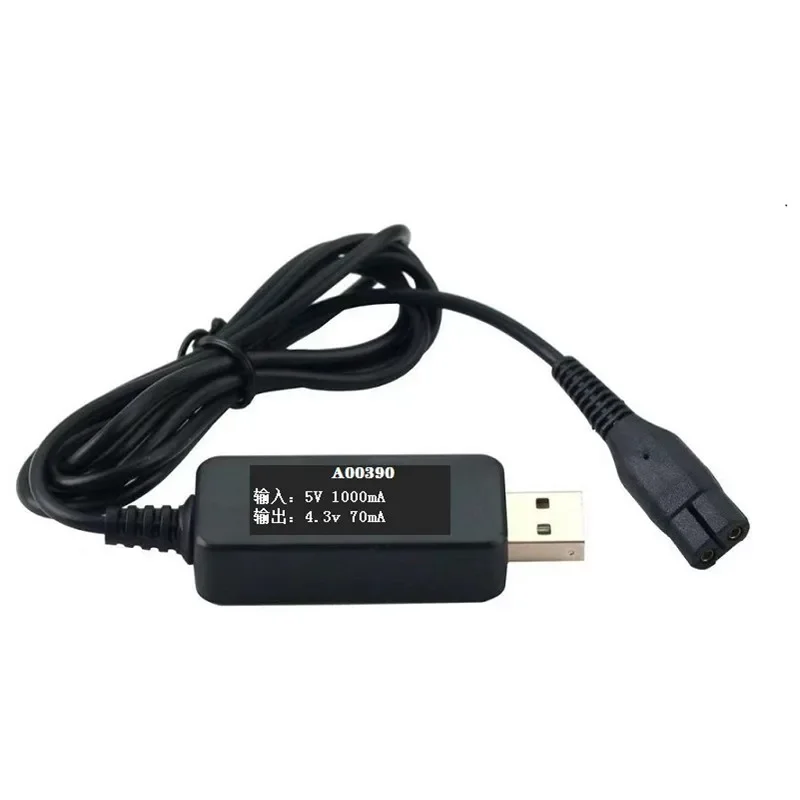 필립스 면도기용 USB 충전 케이블, 전기 면도기 적응형 전원 코드 충전기, S301 310 310, A00390, 5V