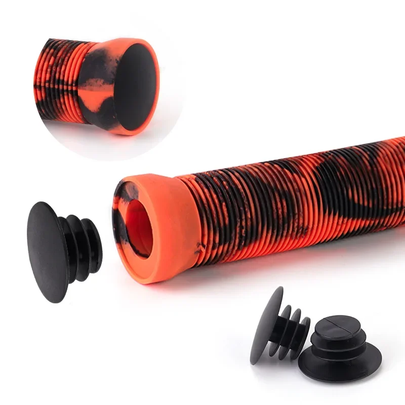 Length Rubber Bicycle Grips Anti-Slip Folding Bike Cuffs ShcokProof MTB Handleba