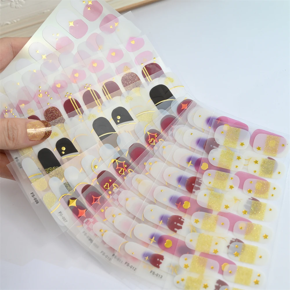 핫 세미 큐어 젤 네일 랩, 오래 지속되는 풀 커버 랩, DIY 매니큐어 UV 젤..