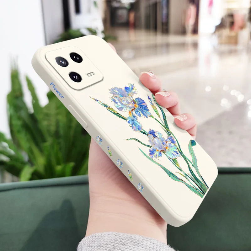 Messenger Flower Phone Case - Liquid Silicone Design