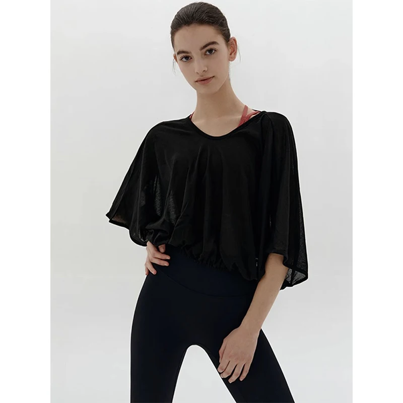 2026 Newly Summer Oversized T-Shirt Women Backless Sexy Cut Out Streetwear Tees Yoga Tops Jogger Running Shirts Blusa Feminina 4