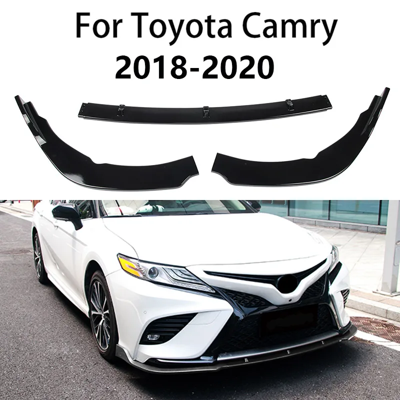 

3 шт./комплект, автомобильный передний бампер для Toyota Camry 2018 2019 2020