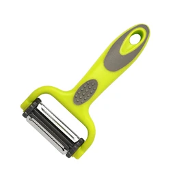 Multifunctional 3-in-1 Rotary Peeler & Grater for Fruits, Vegetables, and Cabbage (Green)