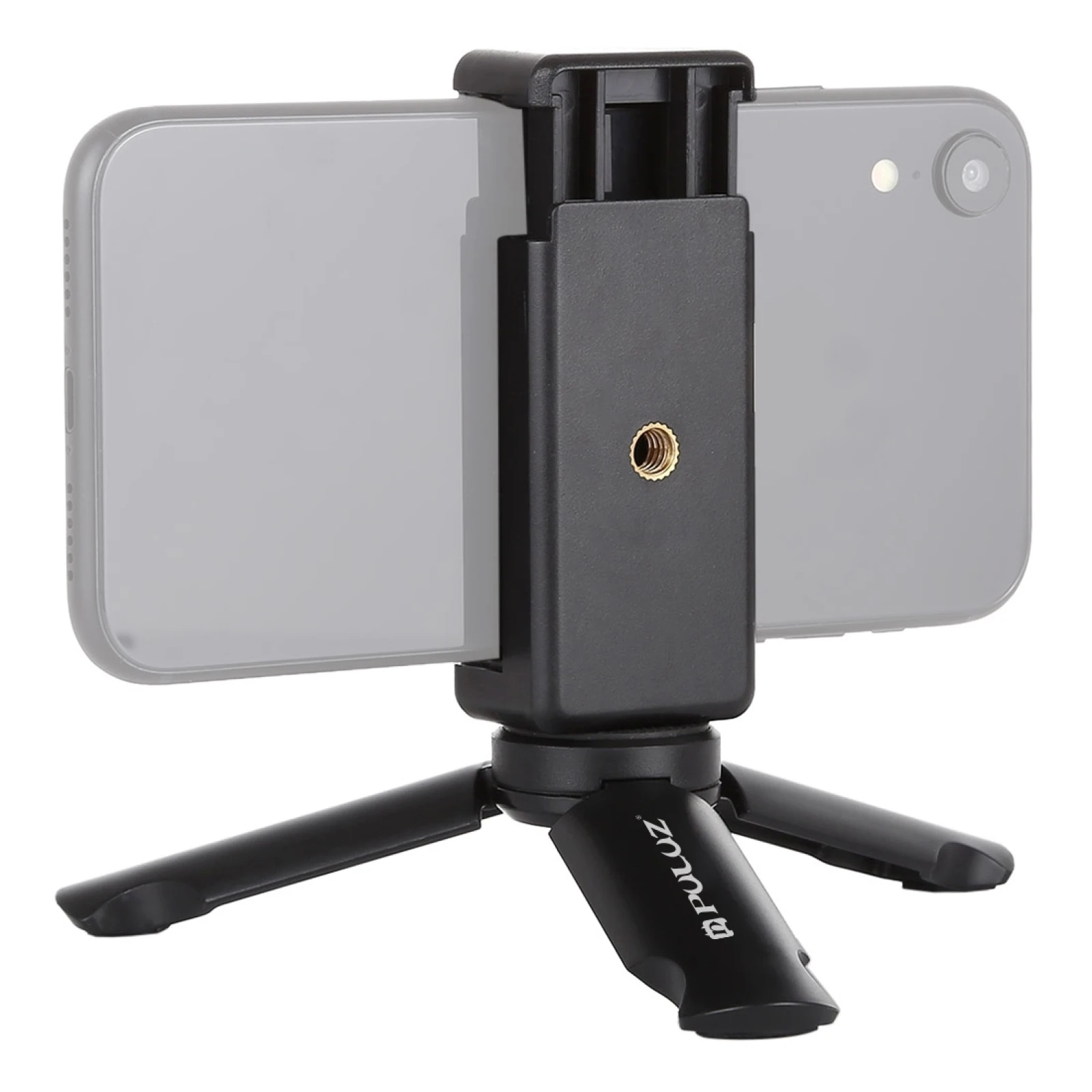 PULUZ Mini Plastic Tripod With Universal Smartphone Clamp Bracket, Width Range: 5cm To 8.5cm For Iphone Xiaomi Huawei Samsung
