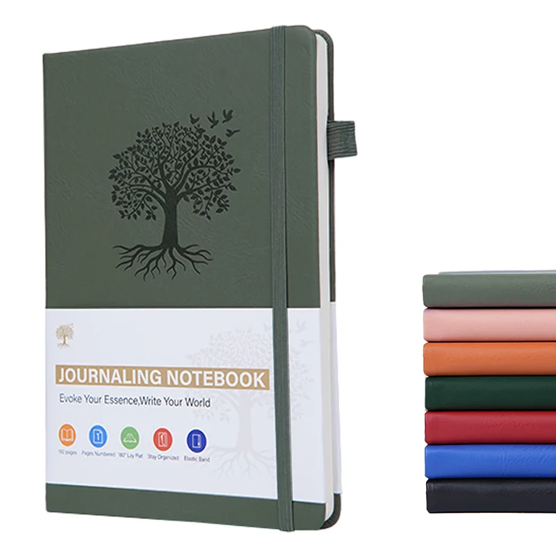 Leather Hardcover Lined Journal for Work, Travel, and Daily Journaling
