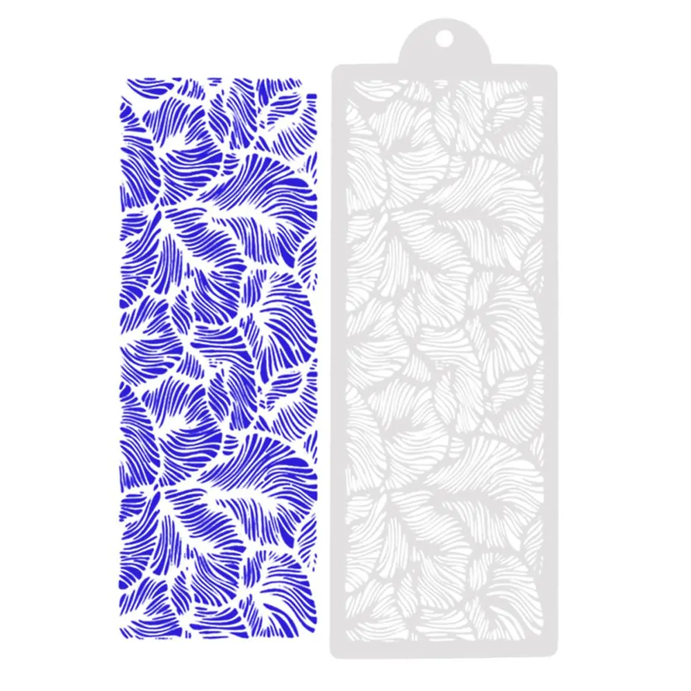 

Bakeware DIY Template Peacock Feather Pastry Making Cake Decorating Tools Painting Stencil Fondant Mold Lace Mold