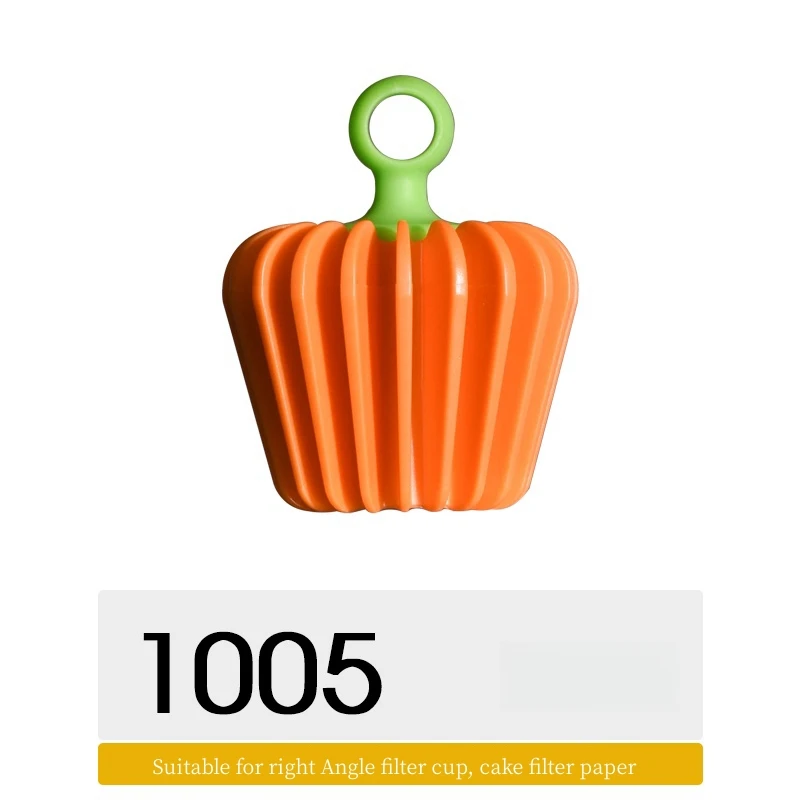 Hand Brewed Coffee Pumpkin Paper Press Right Angle Cake Filter Cup Filter Paper Food Grade PP Material