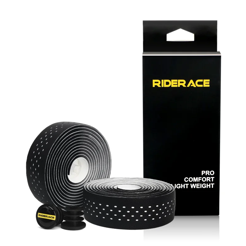 RIDERACE Fahrradlenkerbänder, Rennrad-Lenkergurte, rutschfest, PU, EVA, atmungsaktiv, für Radfahren, weiches Anti-Vibrationsband – Detail 17