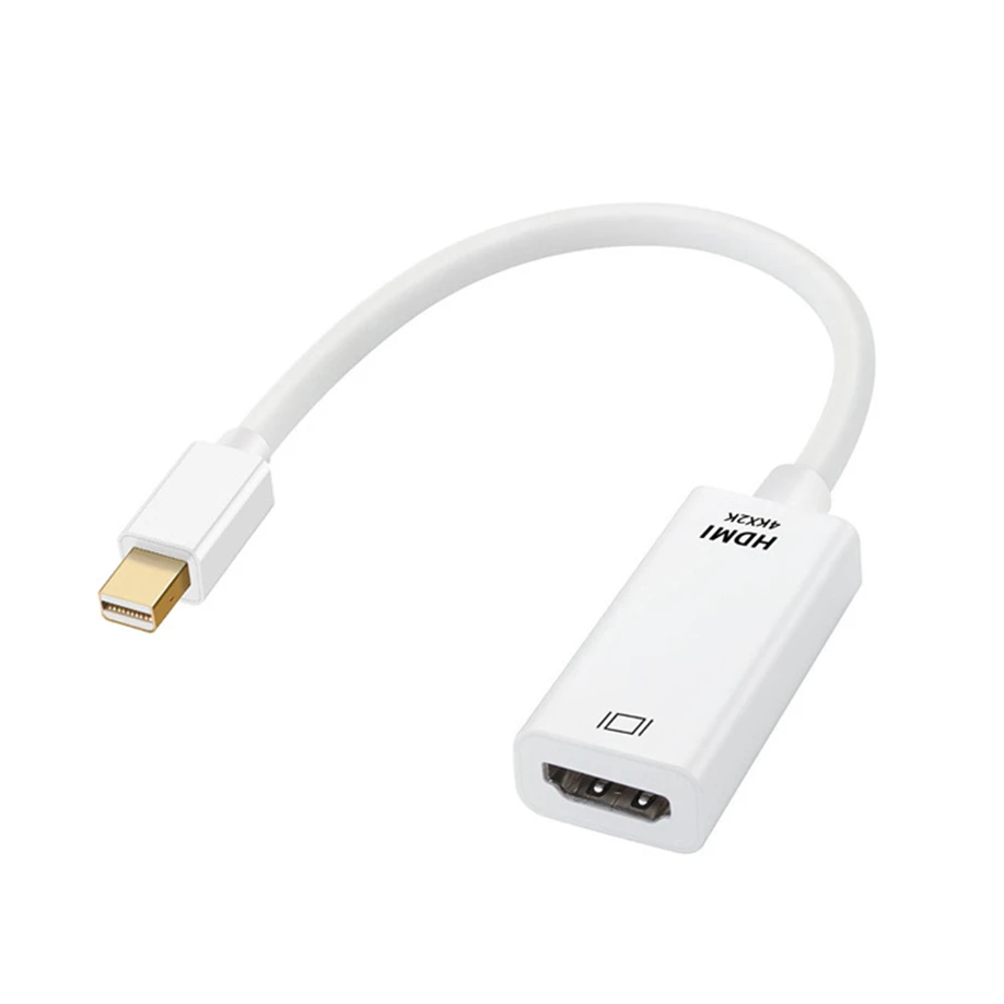 미니 디스플레이 포트 DP 수-HDMI 암 컨버터 어댑터 케이블 50 개, 에어 프로 맥 맥북 노트북용