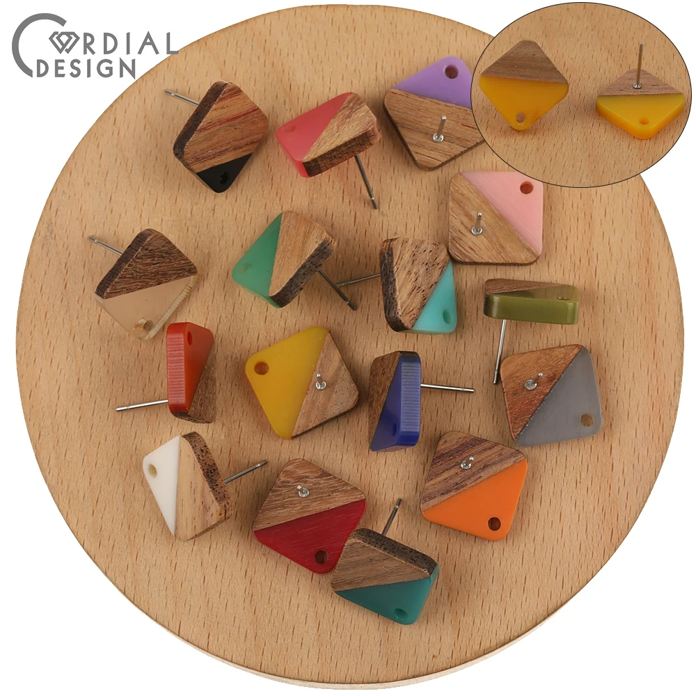 Wood Jewelry Findings Wood Diy Accessories Wood Earrings Stud