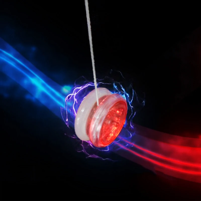 Yoyo Ball 2Pcs Creative Hobby Magic YoYo LED Light Classic Toys Fun Games Yo Yo Professional Practice Juggling Amateur Show Toys Kids Gift