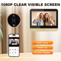 Awapow 3MP Tuya Peephole Door Cameras Video Intercom Doorbell Wifi Door Eye Digital Cameras PIR Detection Smart Home Security - Image 3
